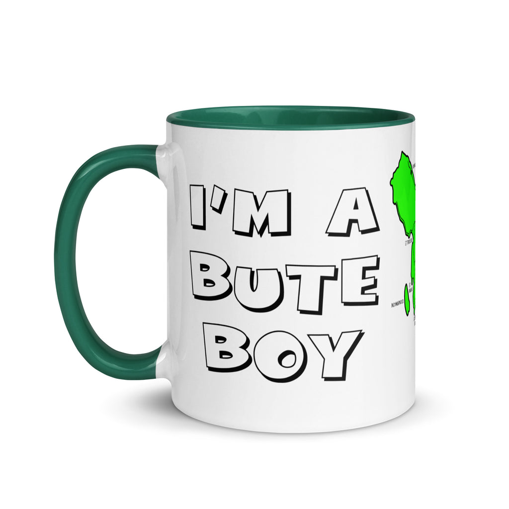 I'm a Bute Boy mug with different colors Inside