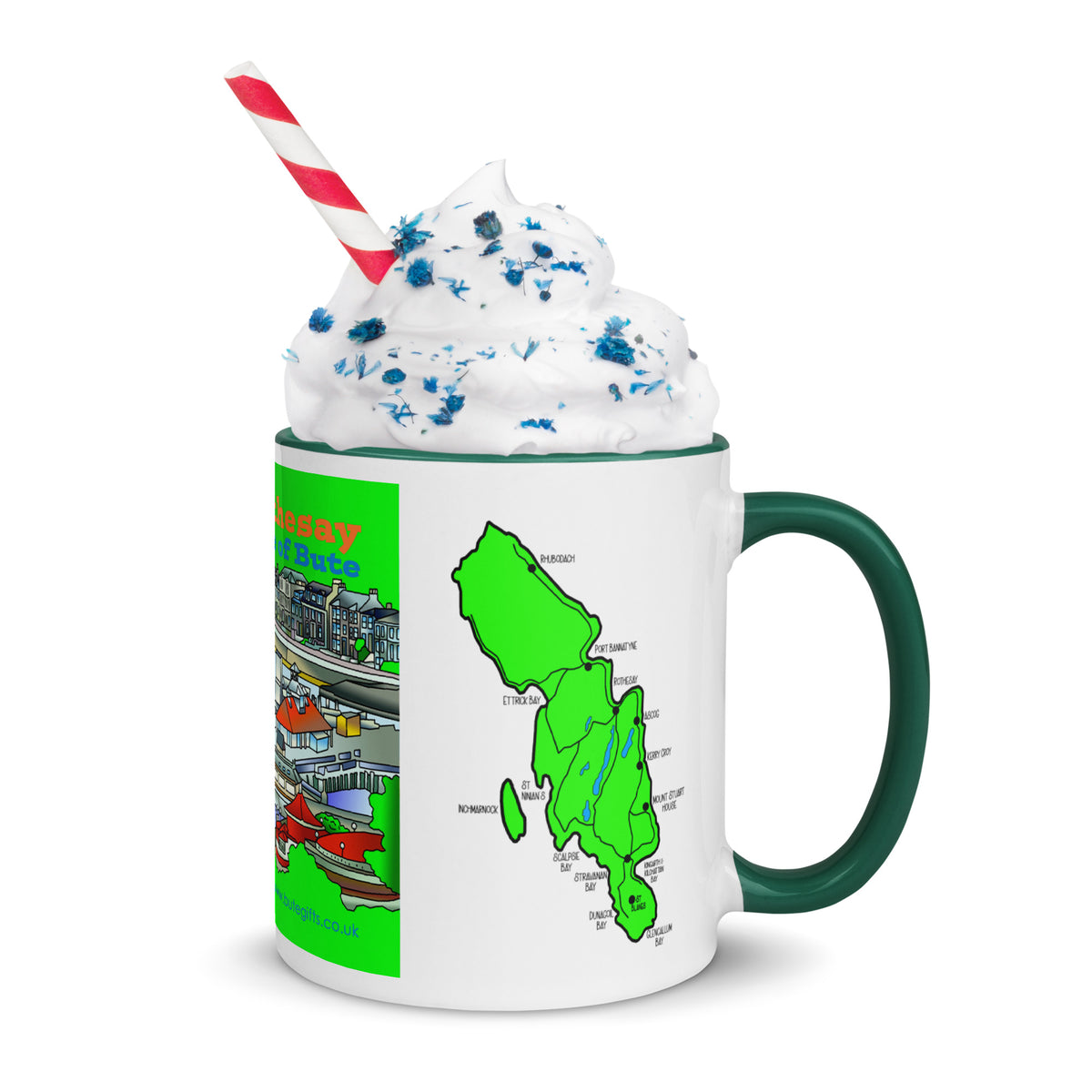 Rothesay, Isle of Bute Mug with different colors Inside