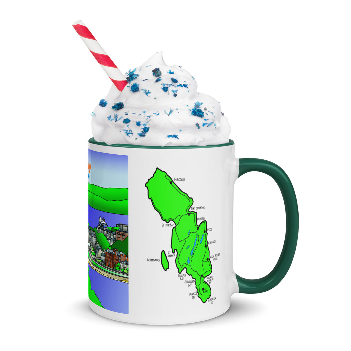 Rothesay, Isle of Bute Mug with different colors Inside
