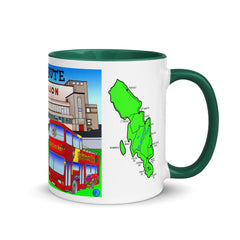 Rothesay Pavilion and Mount Stuart mug with different colors Inside
