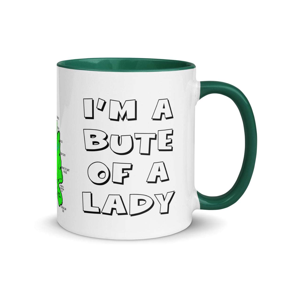 I'm a Bute of a Lady mug with different colors Inside