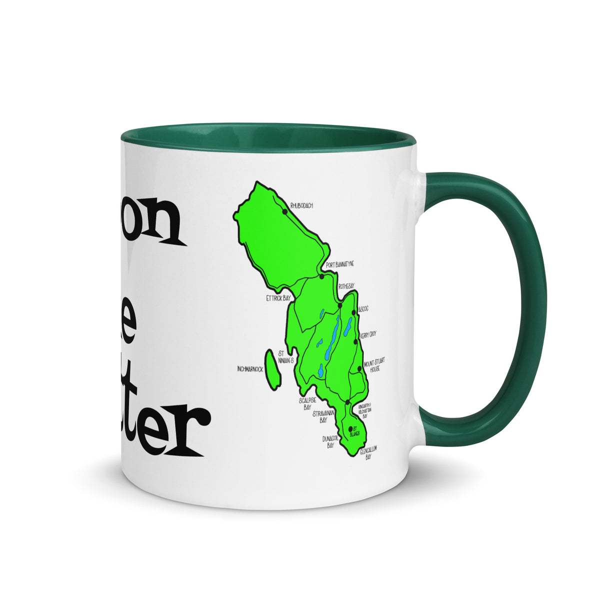 Doon the Watter, Isle of Bute Mug with different color inside