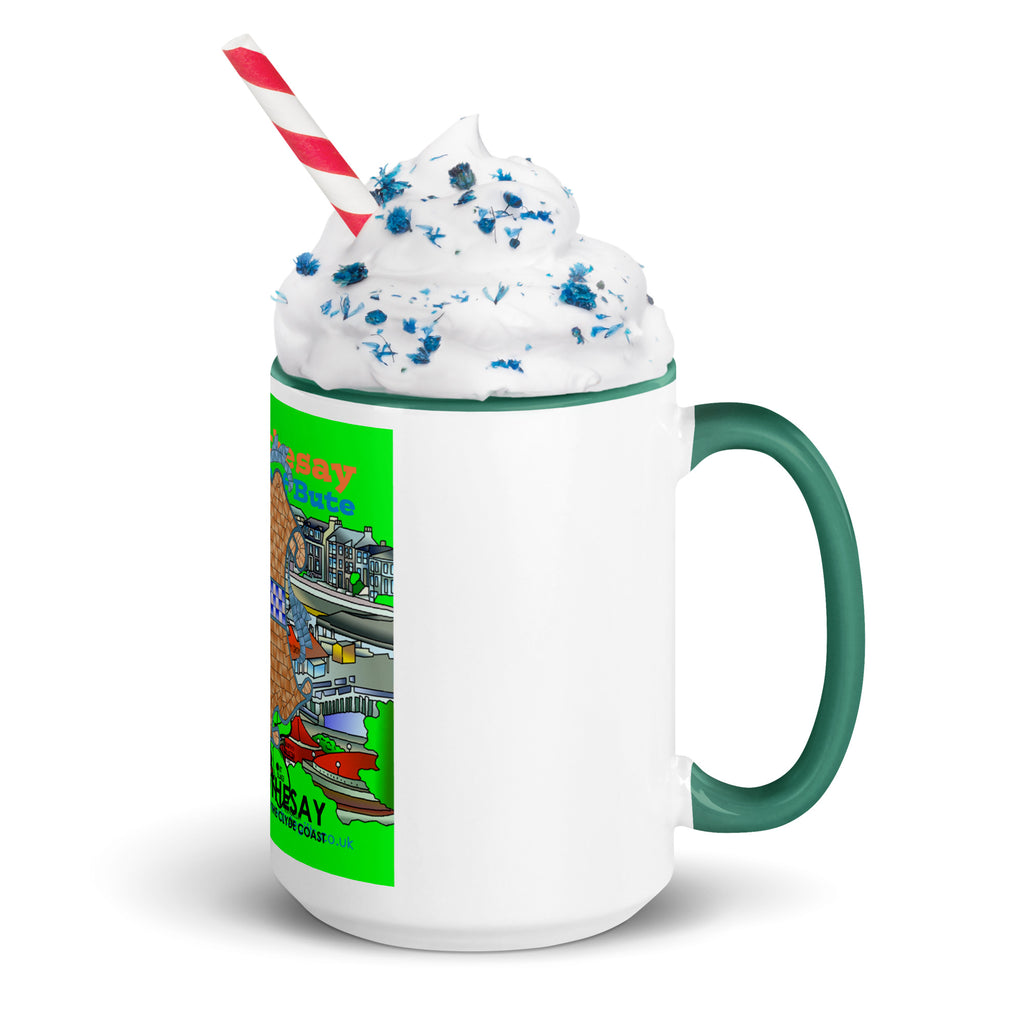 Rothesay, Isle of Bute Mug with different colors Inside