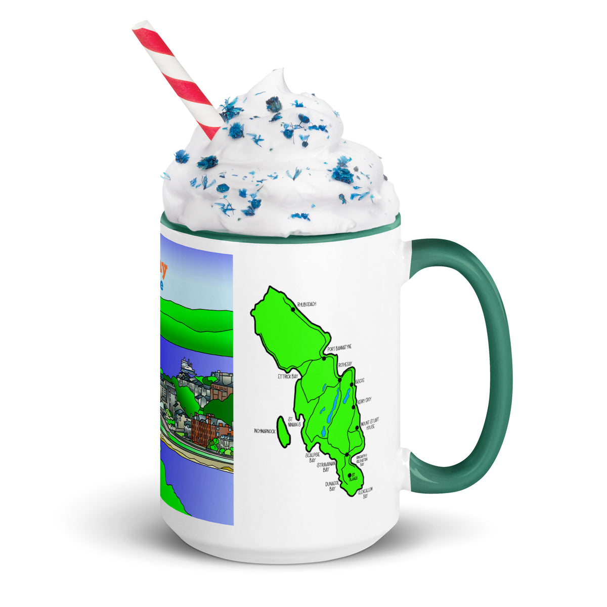 Rothesay, Isle of Bute Mug with different colors Inside