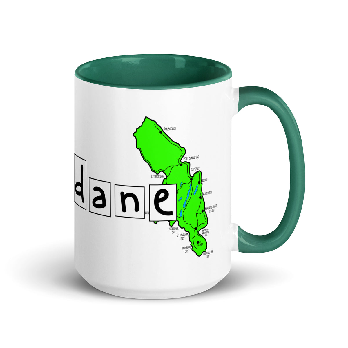100% Brandane Mug with different colors Inside