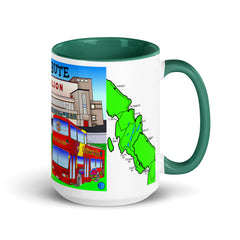 Rothesay Pavilion and Mount Stuart mug with different colors Inside
