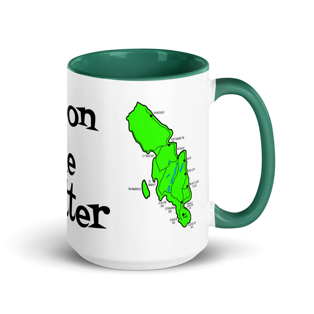 Doon the Watter, Isle of Bute Mug with different color inside