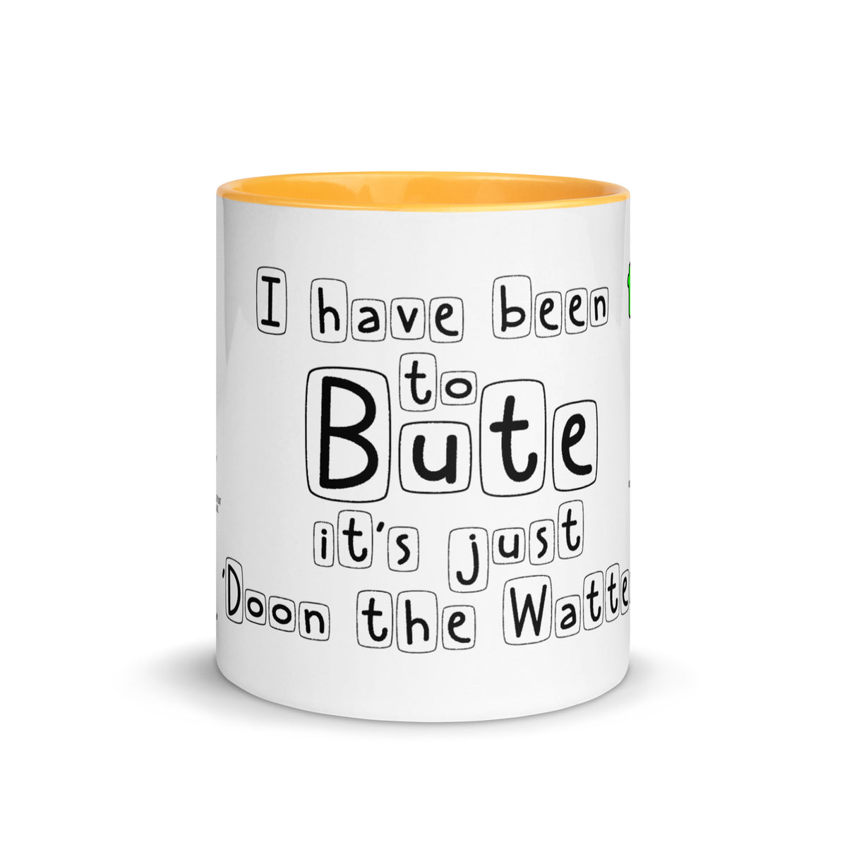 Doon the Watter Mug with Color Inside Free p&p Worldwide