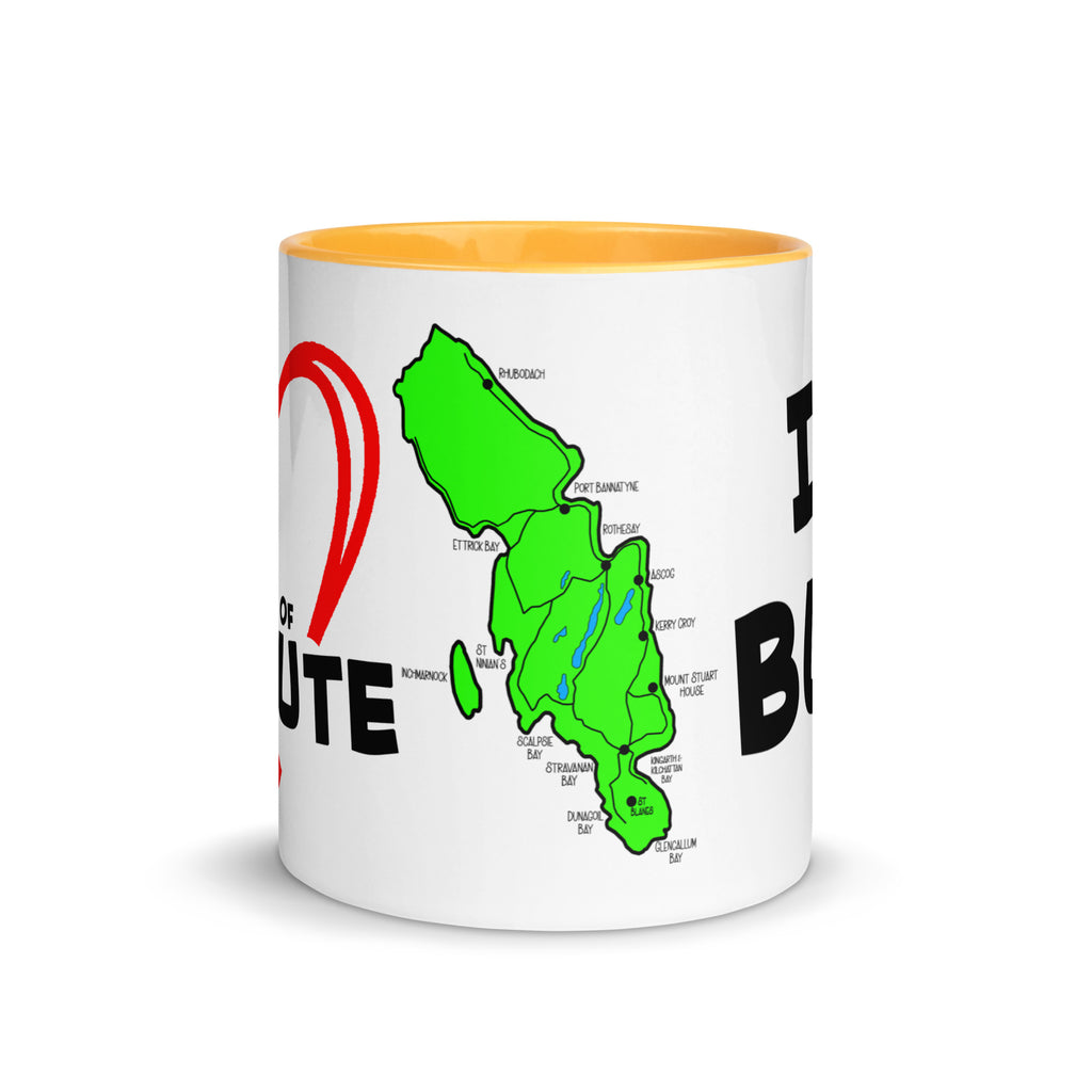 I love Bute Mug with Color Inside FREE p&p Worldwide