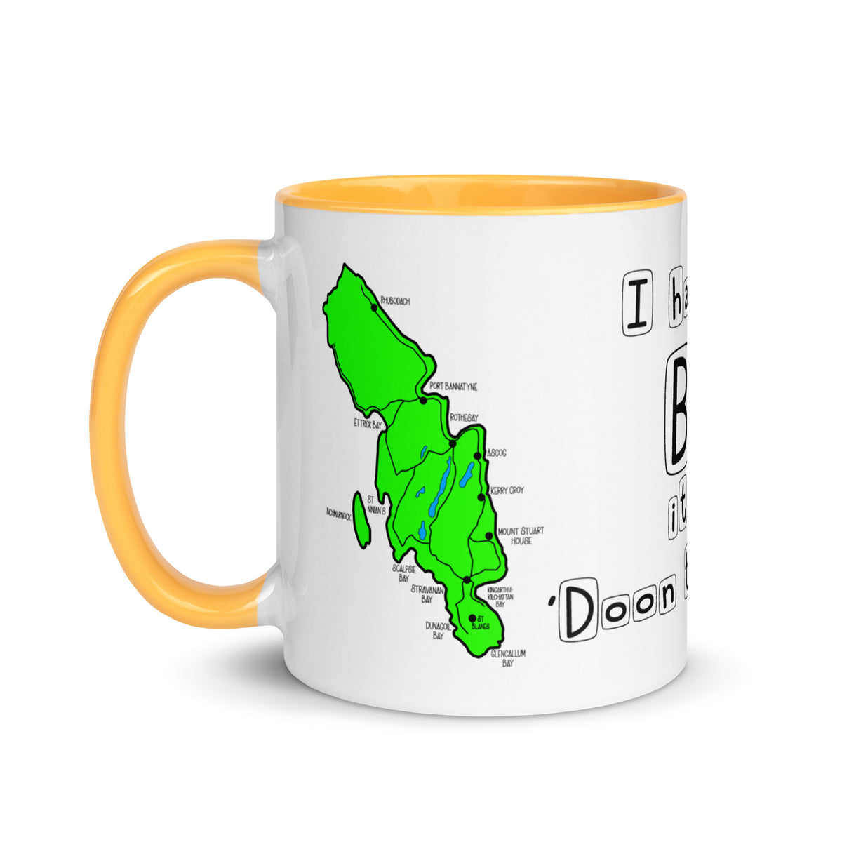 Doon the Watter Mug with Color Inside Free p&p Worldwide