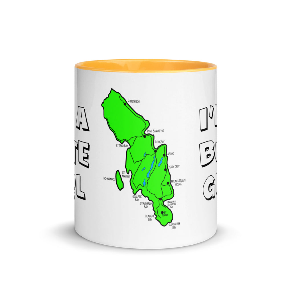 I'm a Bute Girl mug with different colors Inside