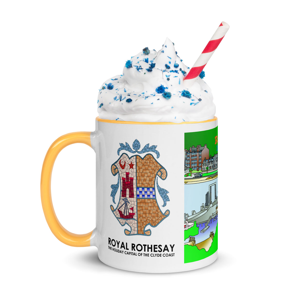 Rothesay, Isle of Bute Mug with different colors Inside