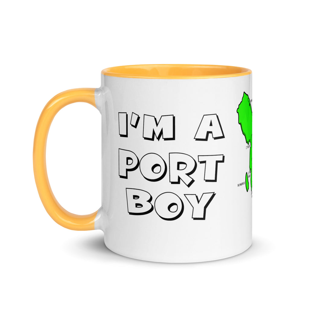 I'm a Port Boy mug with different colors Inside