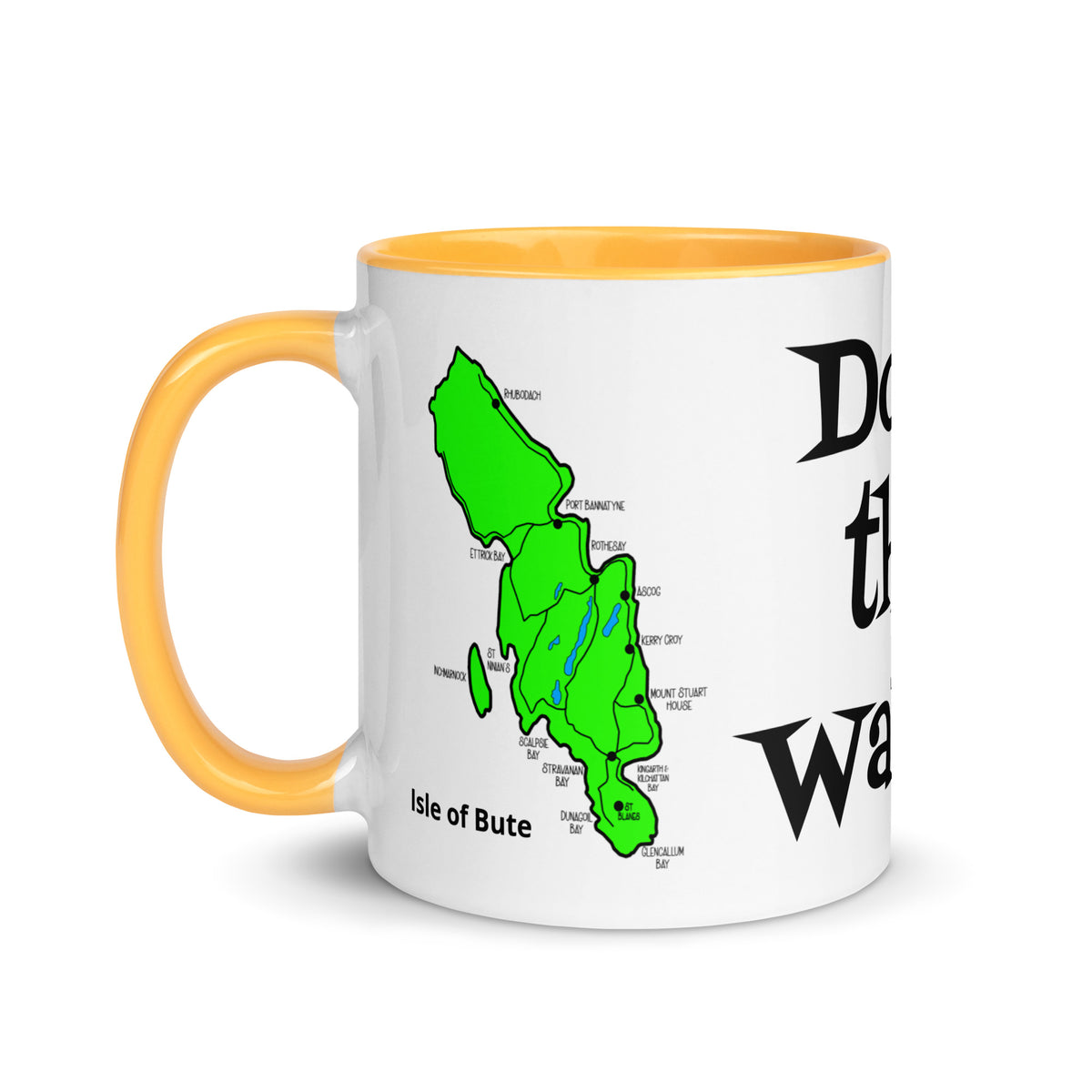 Doon the Watter, Isle of Bute Mug with different color inside