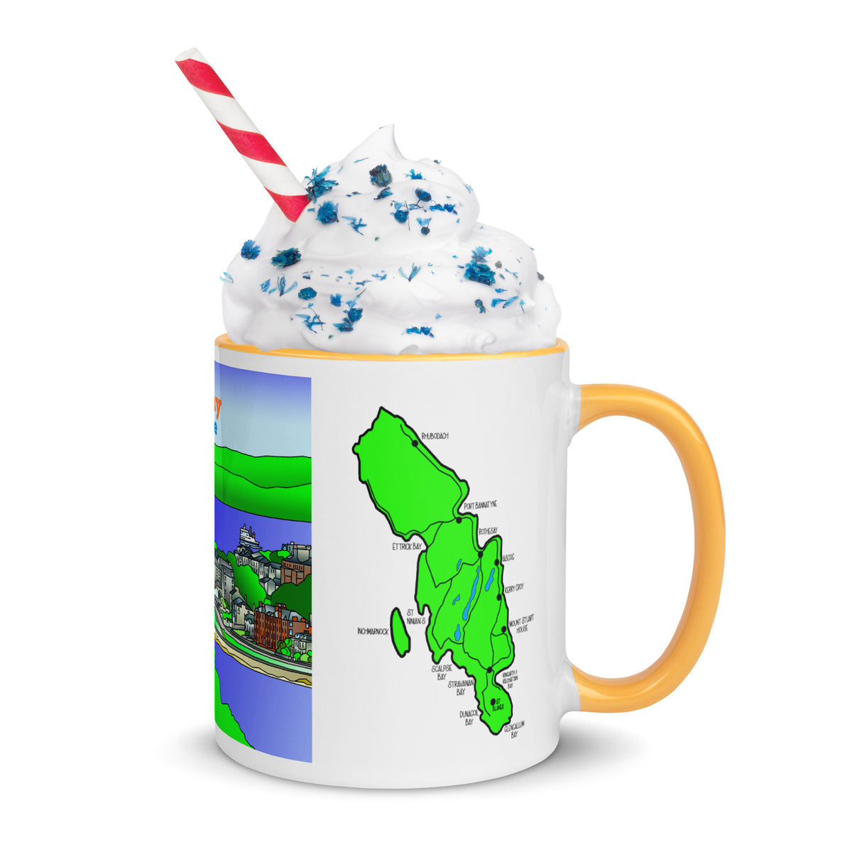 Rothesay, Isle of Bute Mug with different colors Inside
