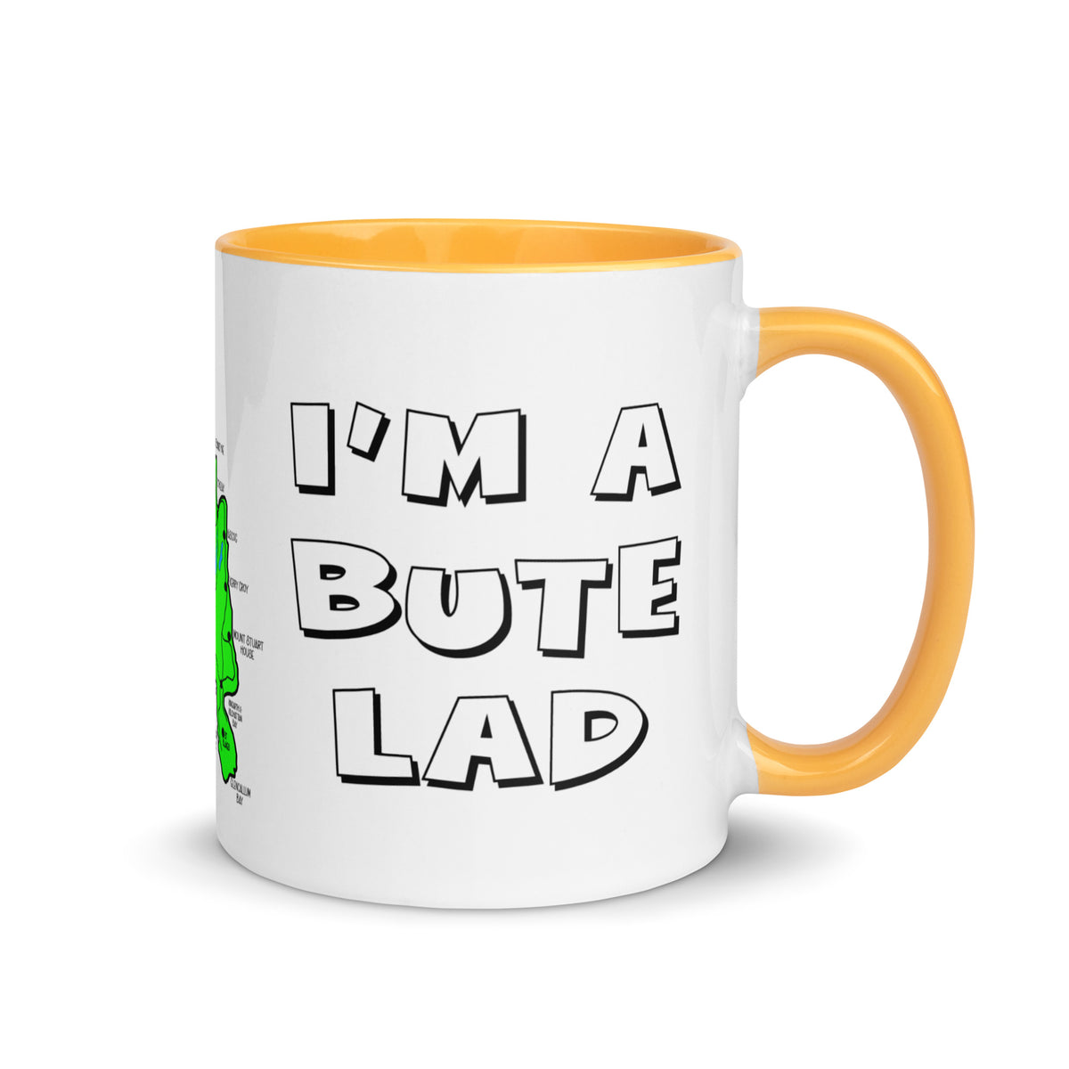 I'm a Bute Lad mug with different colors Inside