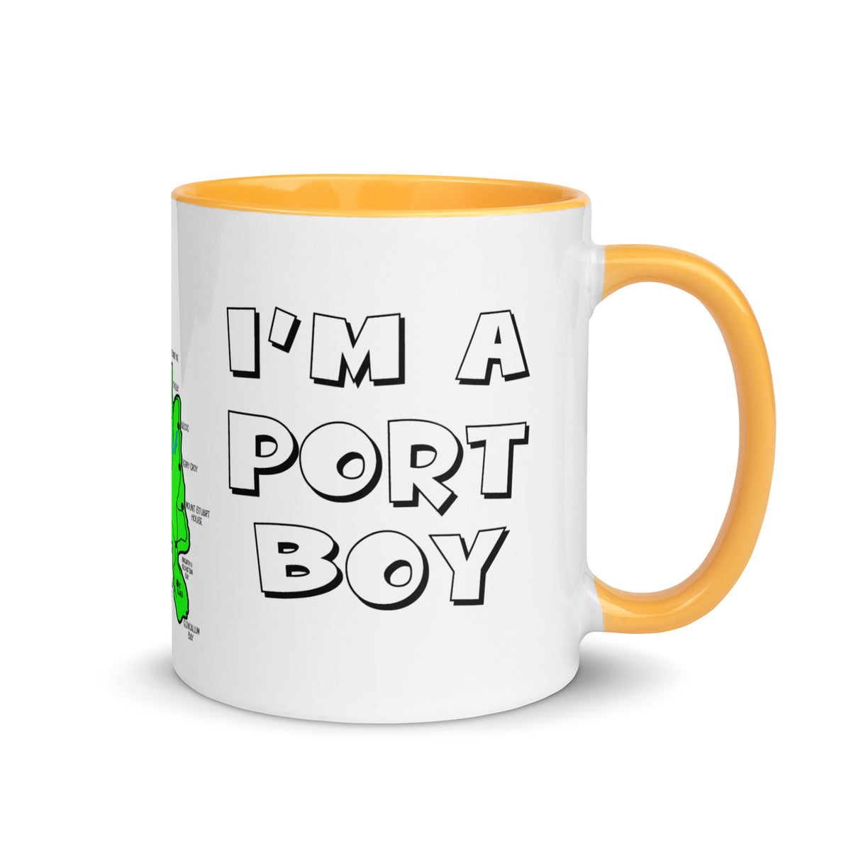 I'm a Port Boy mug with different colors Inside