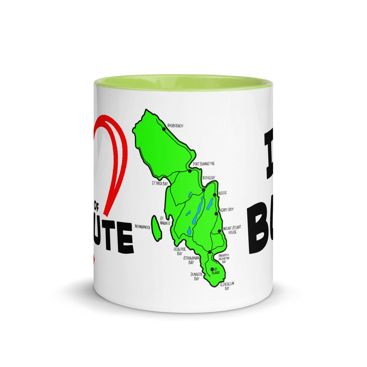 I love Bute Mug with Color Inside FREE p&p Worldwide