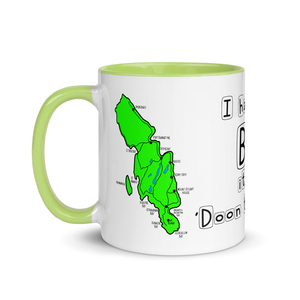 Doon the Watter Mug with Color Inside Free p&p Worldwide