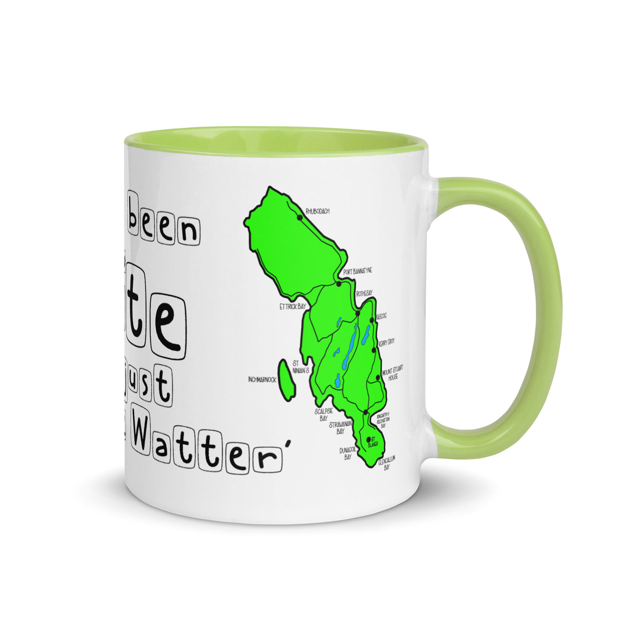 Doon the Watter Mug with Color Inside Free p&p Worldwide