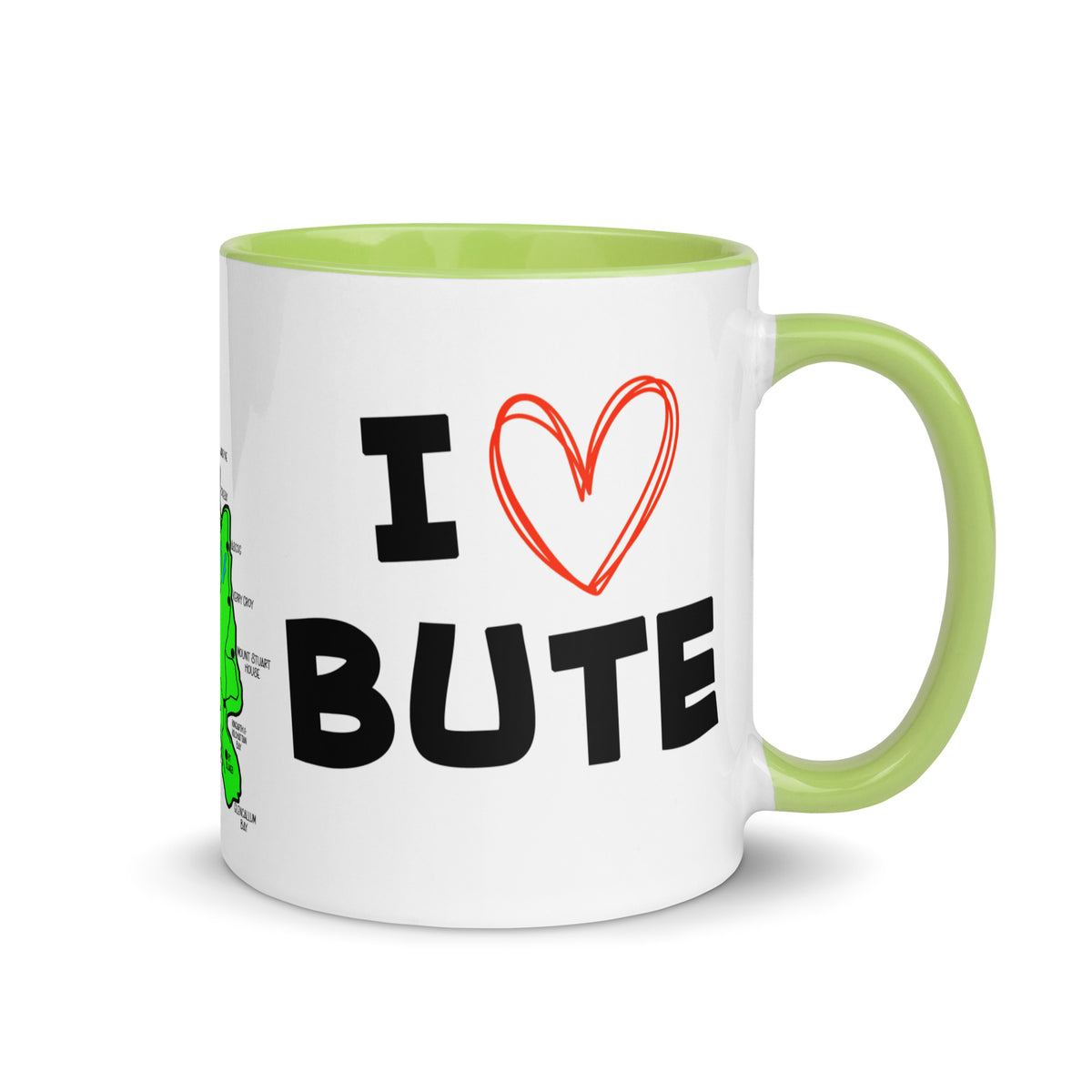 I love Bute Mug with Color Inside FREE p&p Worldwide