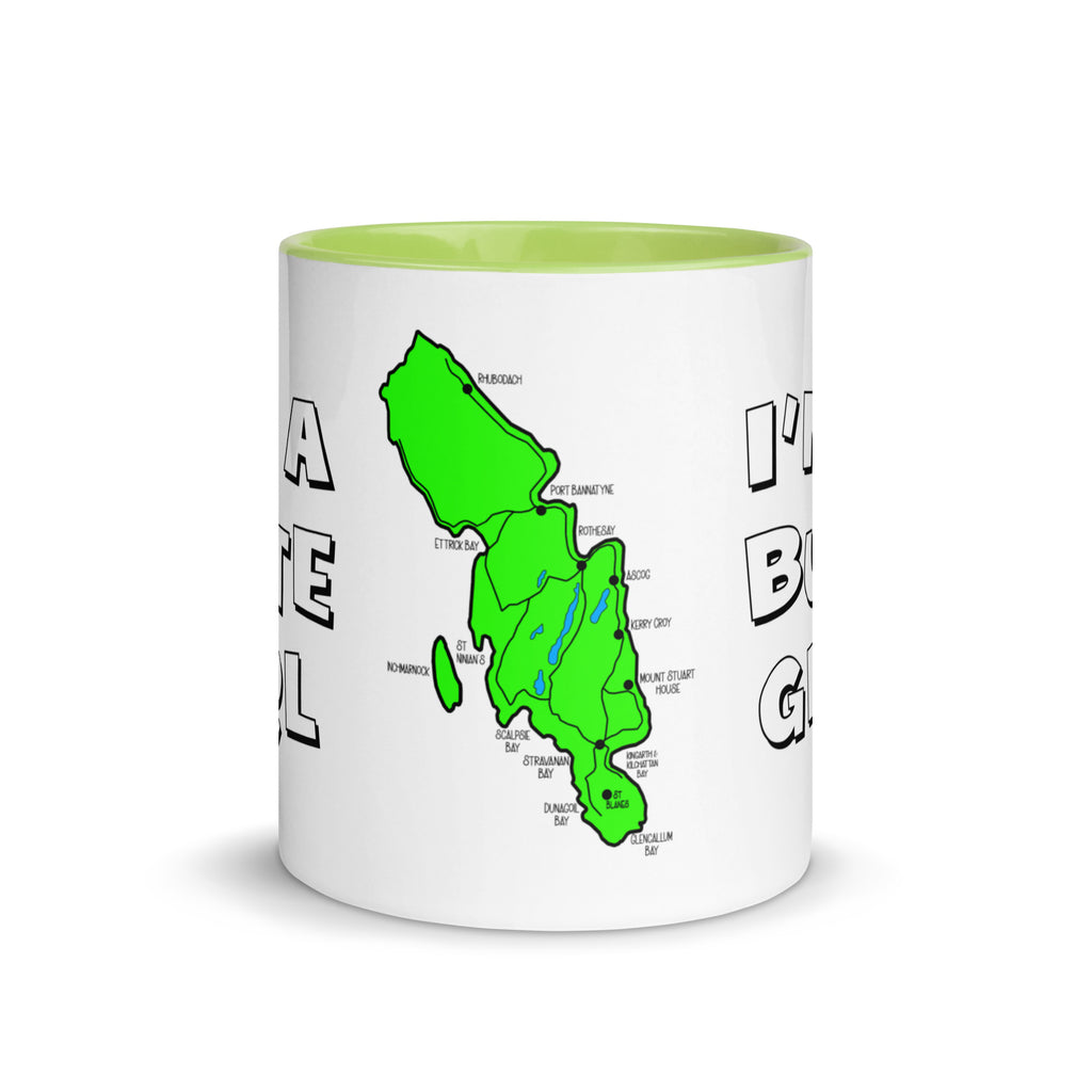 I'm a Bute Girl mug with different colors Inside