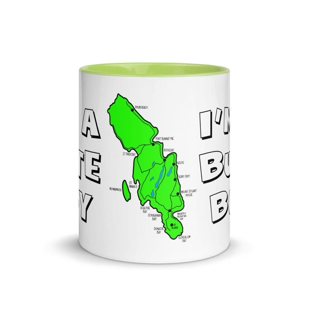 I'm a Bute Boy mug with different colors Inside