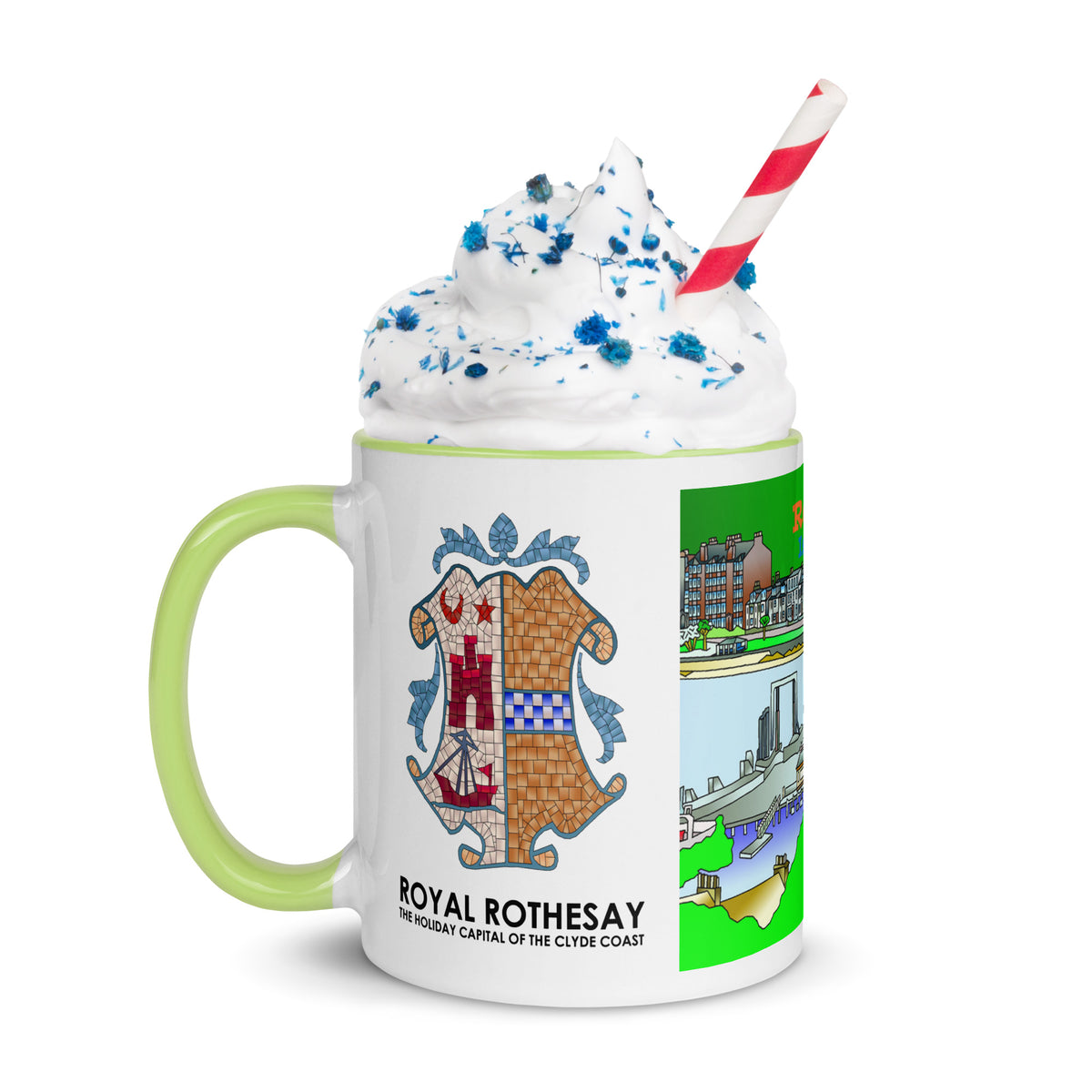Rothesay, Isle of Bute Mug with different colors Inside