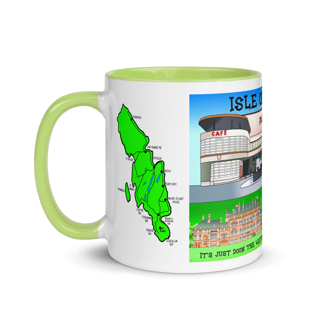 Rothesay Pavilion and Mount Stuart mug with different colors Inside