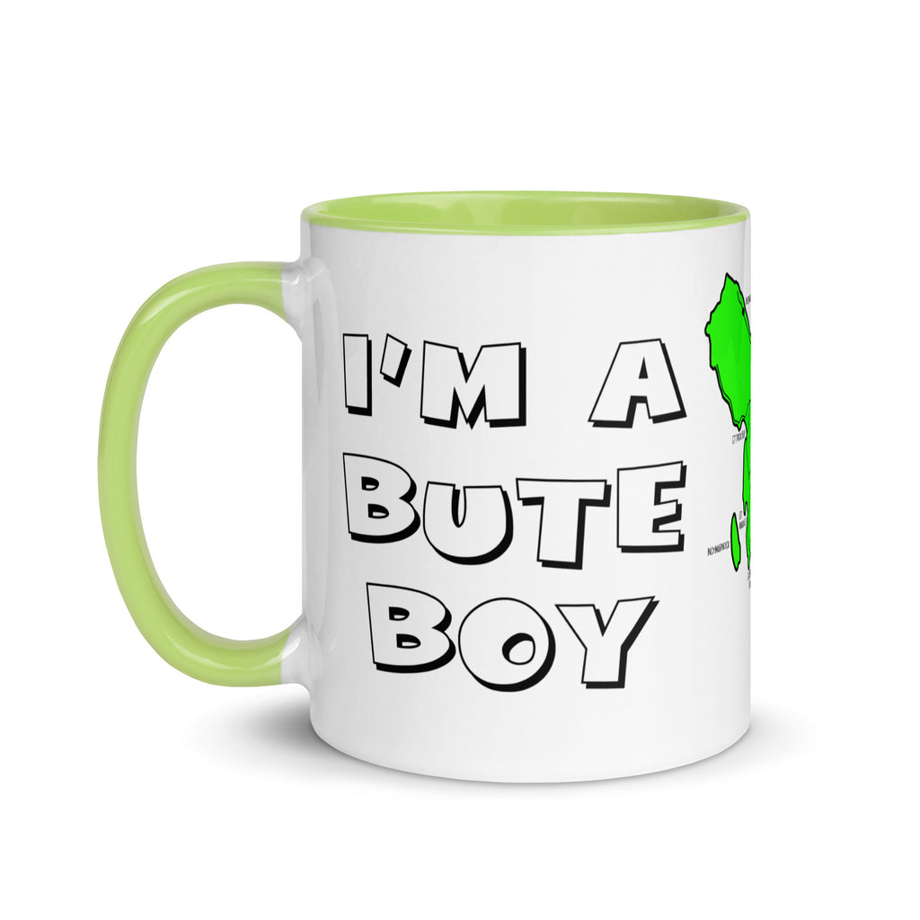 I'm a Bute Boy mug with different colors Inside