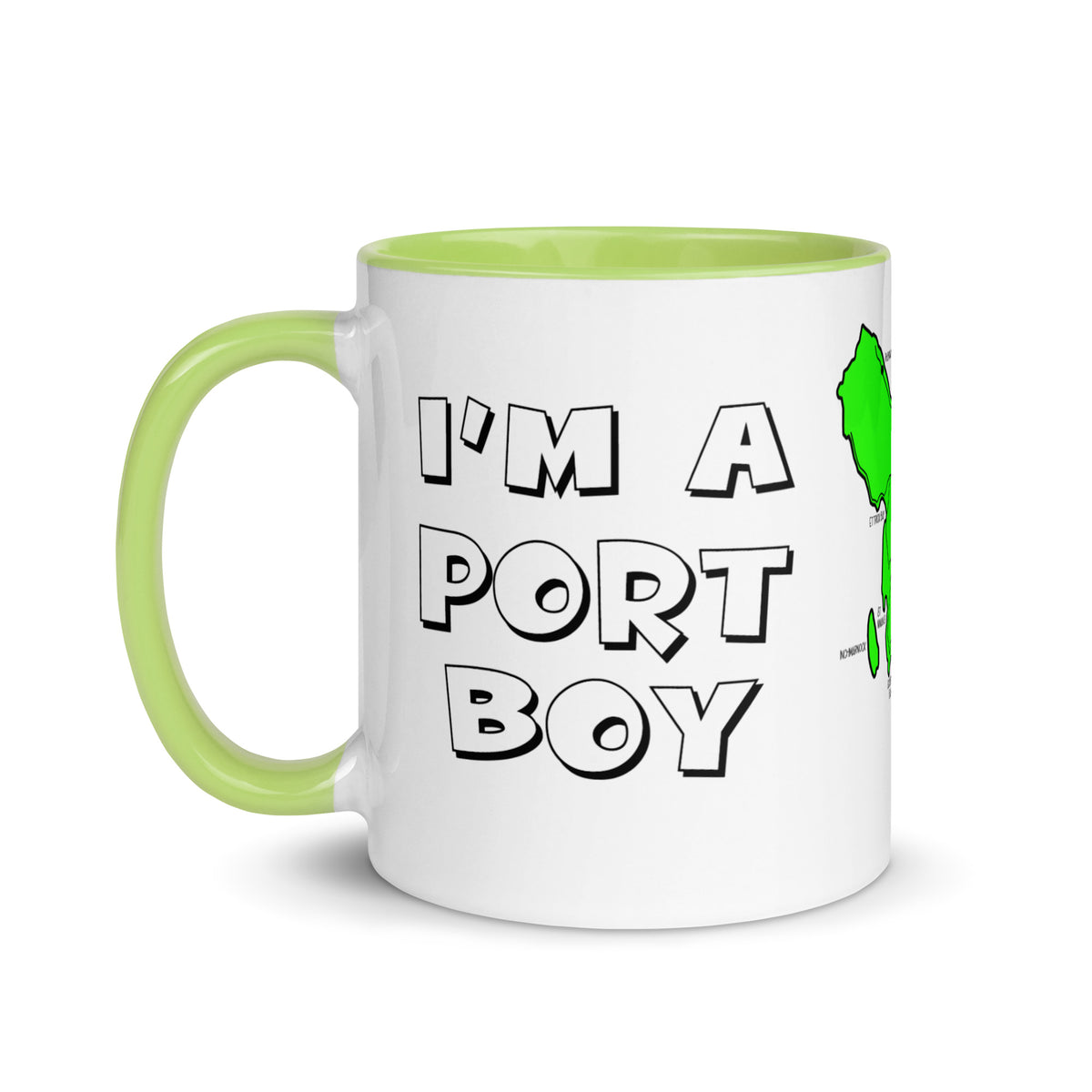 I'm a Port Boy mug with different colors Inside