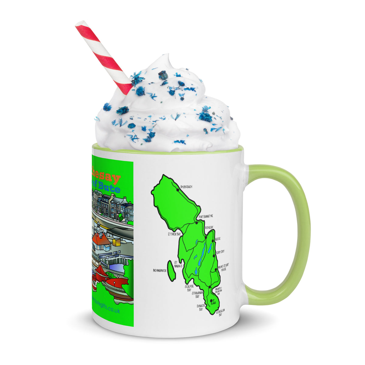 Rothesay, Isle of Bute Mug with different colors Inside