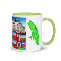 Rothesay Pavilion and Mount Stuart mug with different colors Inside
