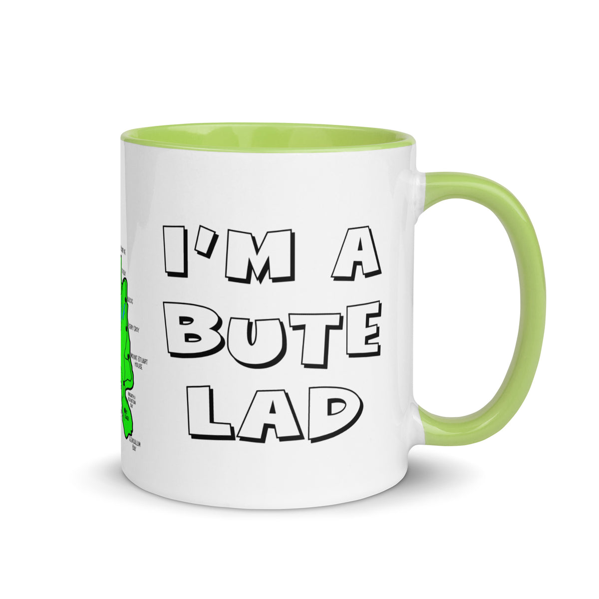 I'm a Bute Lad mug with different colors Inside