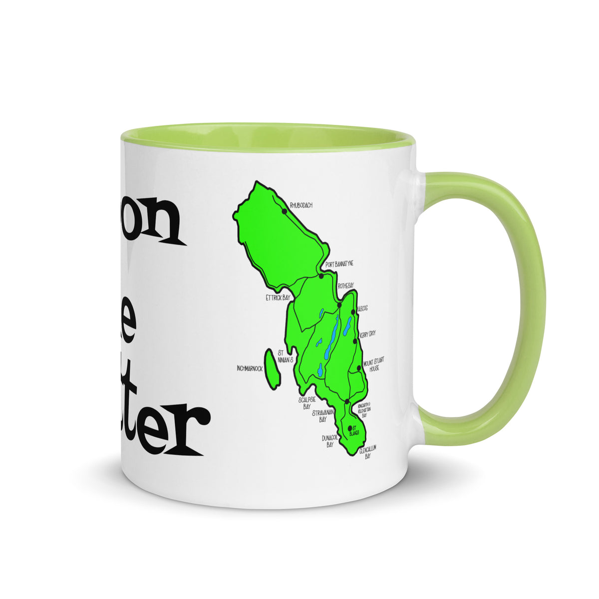 Doon the Watter, Isle of Bute Mug with different color inside