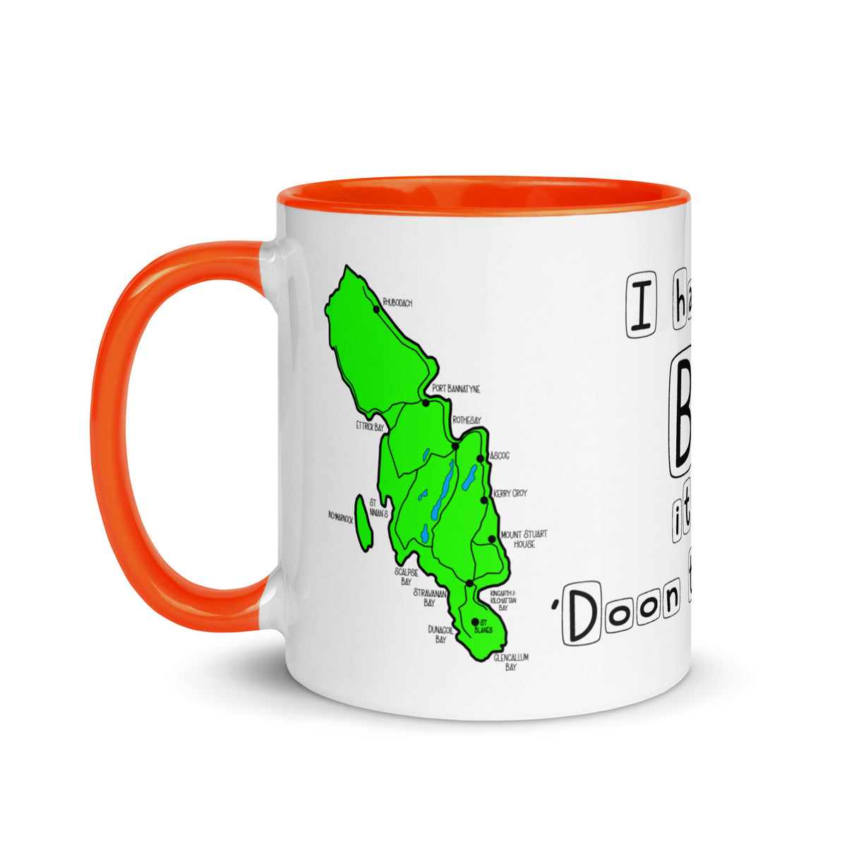 Doon the Watter Mug with Color Inside Free p&p Worldwide