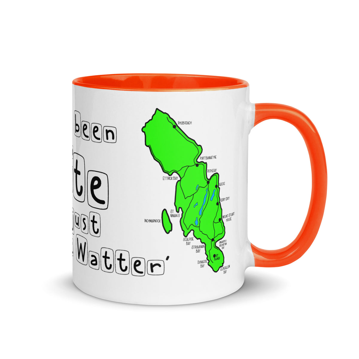 Doon the Watter Mug with Color Inside Free p&p Worldwide