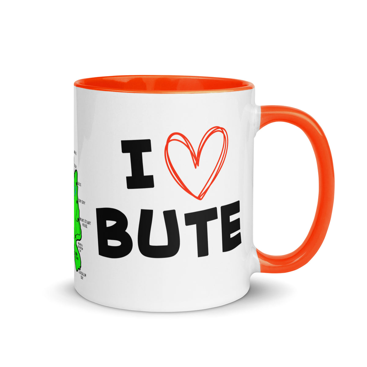 I love Bute Mug with Color Inside FREE p&p Worldwide