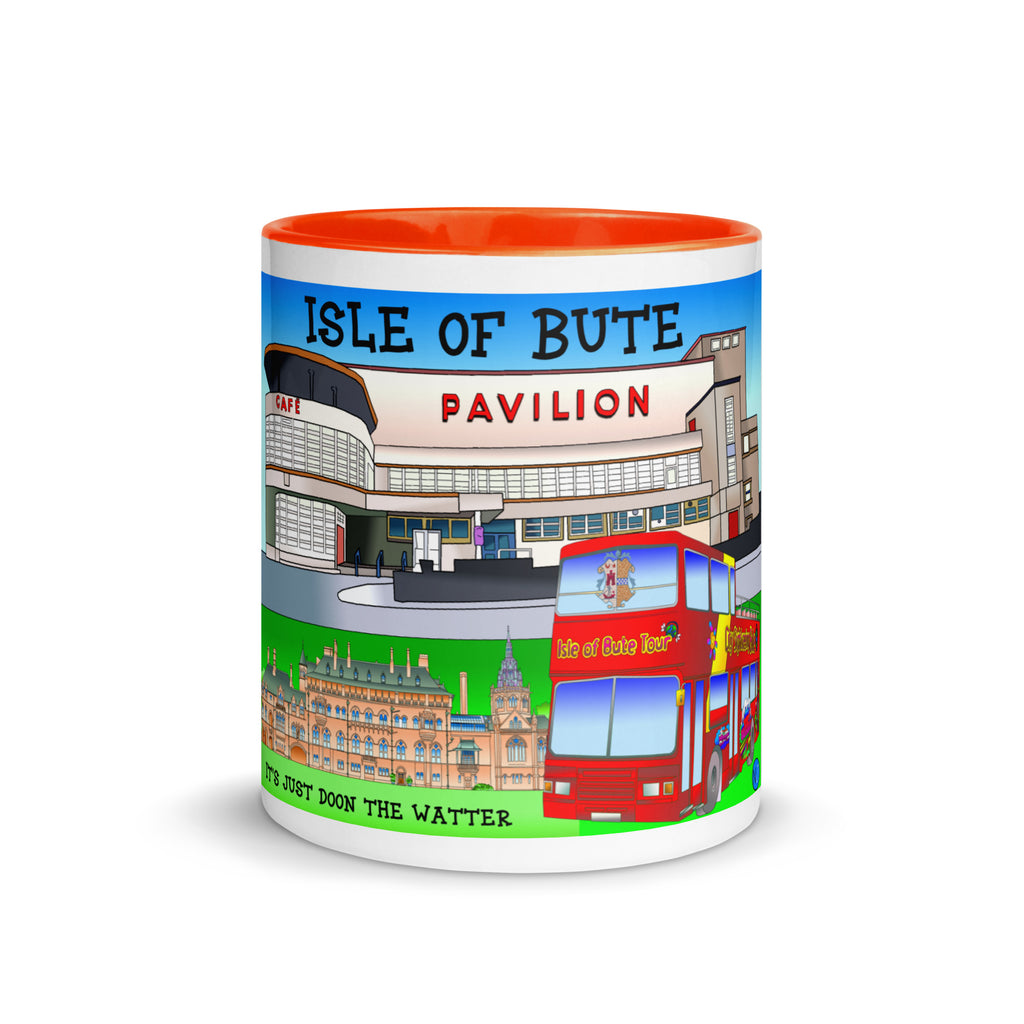 Rothesay Pavilion and Mount Stuart mug with different colors Inside