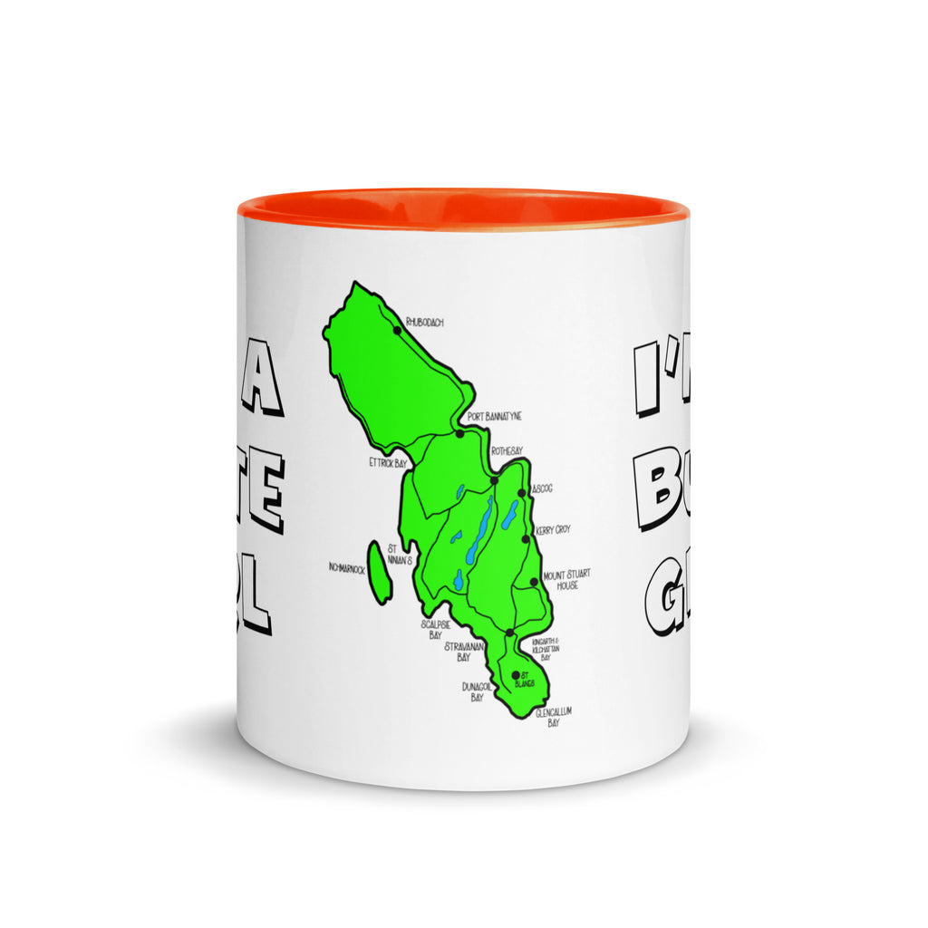 I'm a Bute Girl mug with different colors Inside