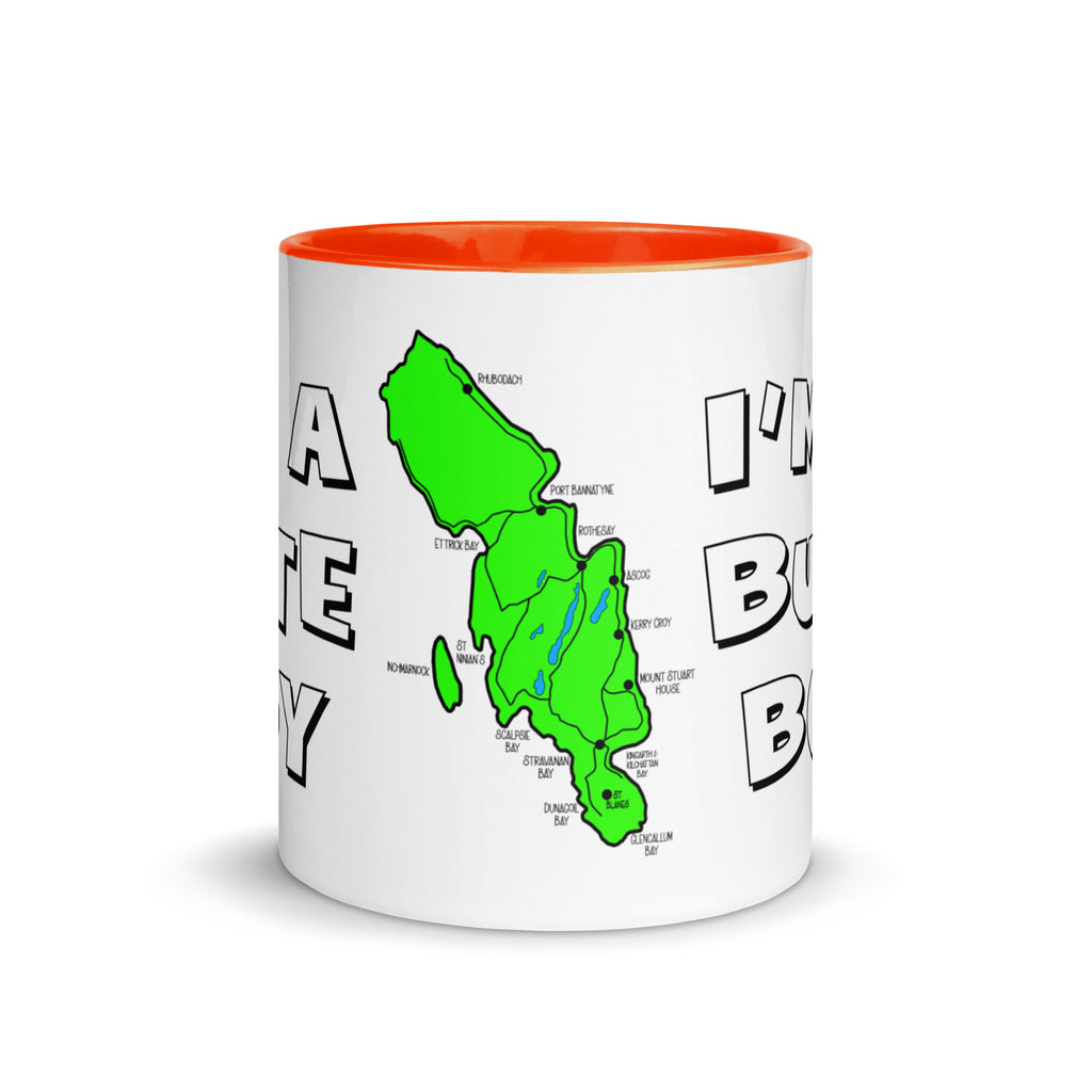 I'm a Bute Boy mug with different colors Inside