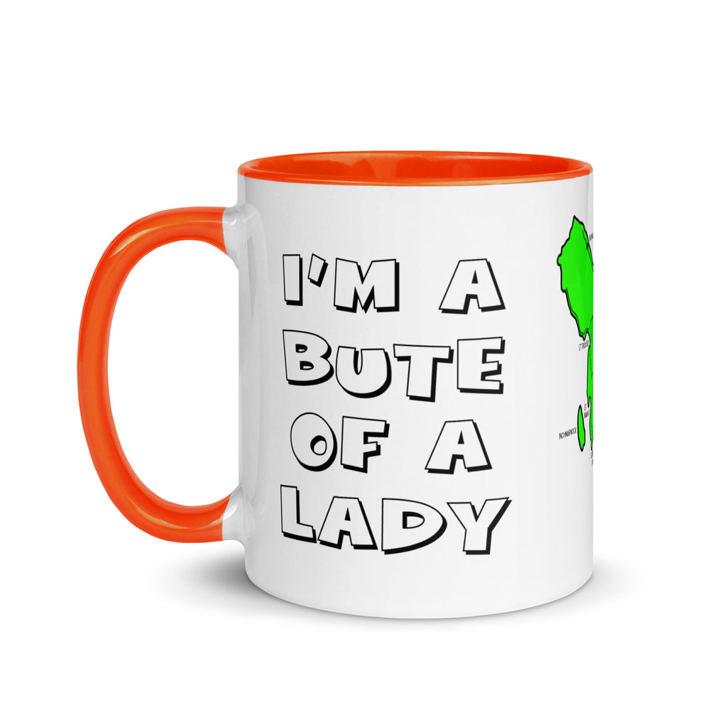 I'm a Bute of a Lady mug with different colors Inside