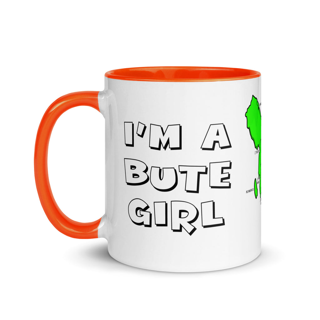 I'm a Bute Girl mug with different colors Inside