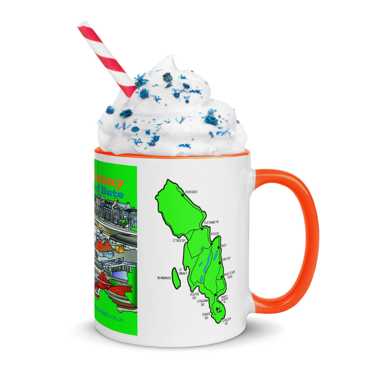 Rothesay, Isle of Bute Mug with different colors Inside