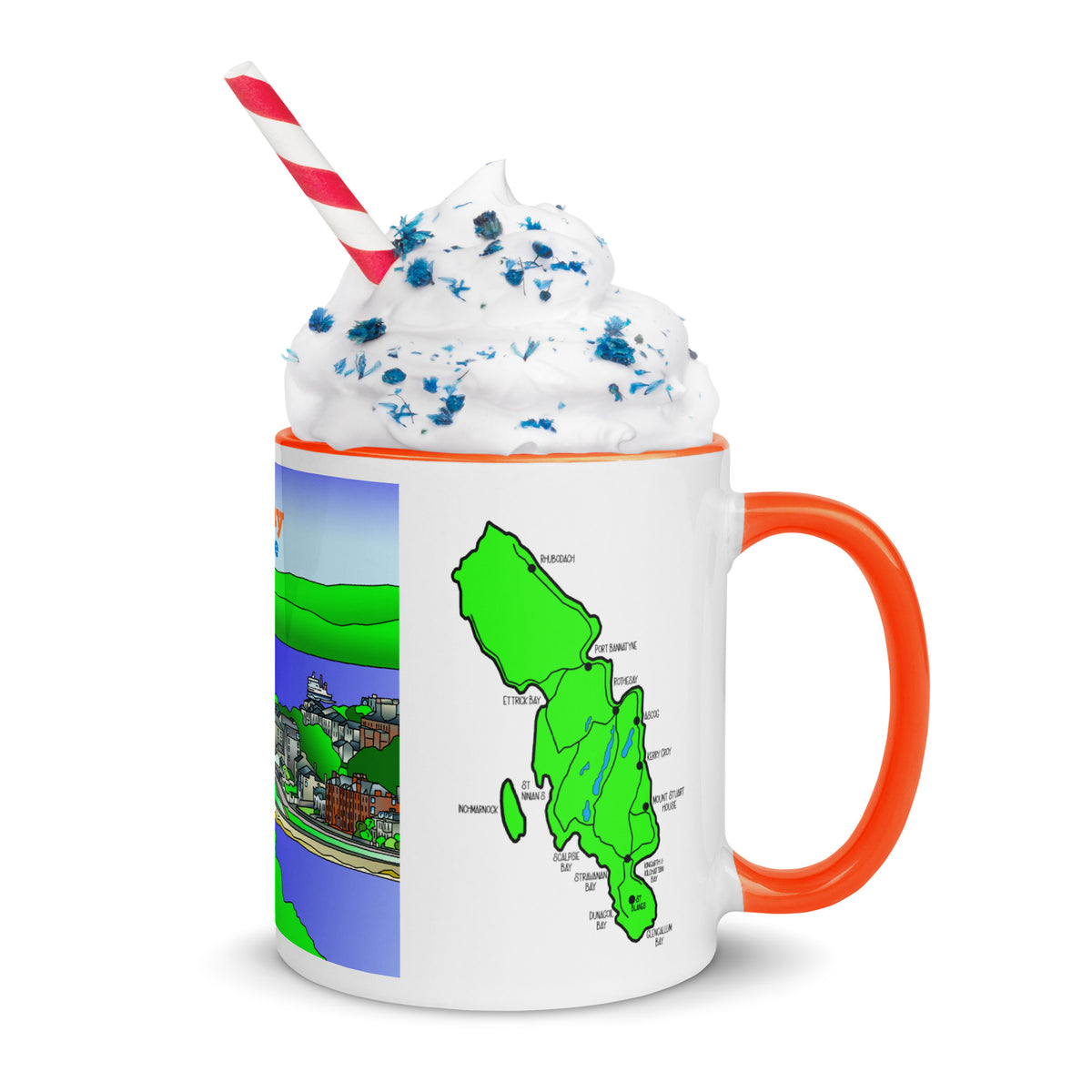 Rothesay, Isle of Bute Mug with different colors Inside