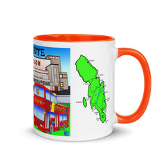 Rothesay Pavilion and Mount Stuart mug with different colors Inside