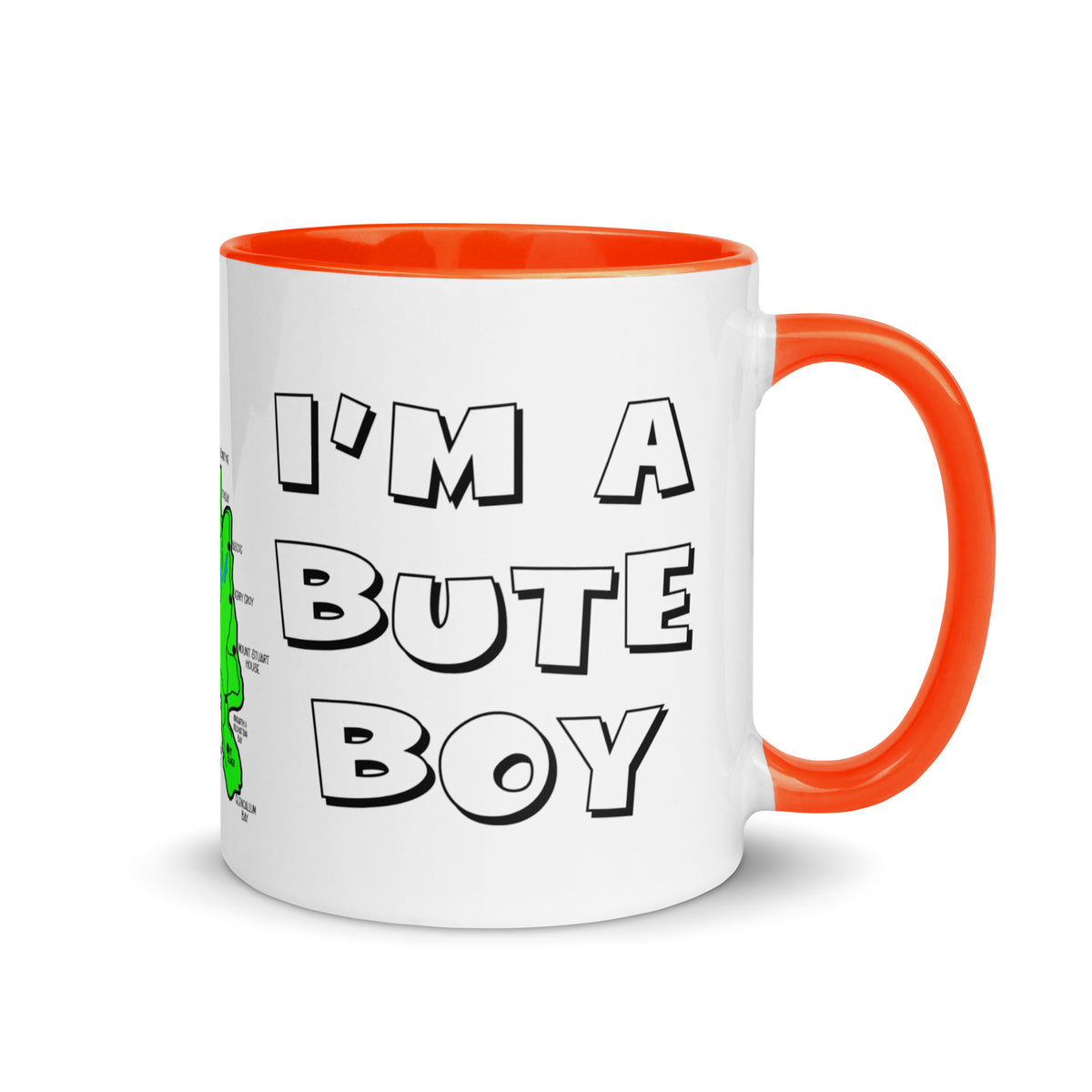 I'm a Bute Boy mug with different colors Inside