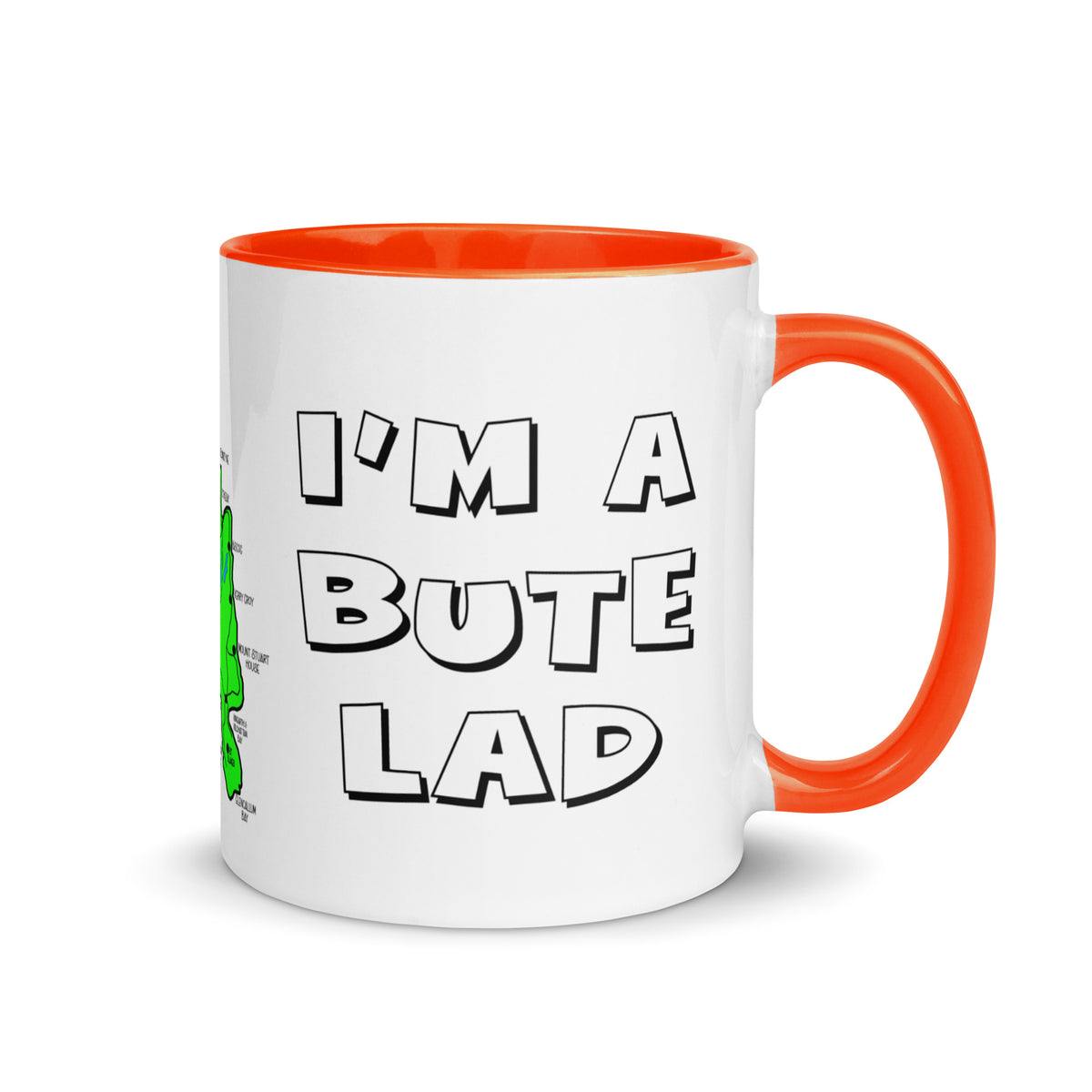 I'm a Bute Lad mug with different colors Inside