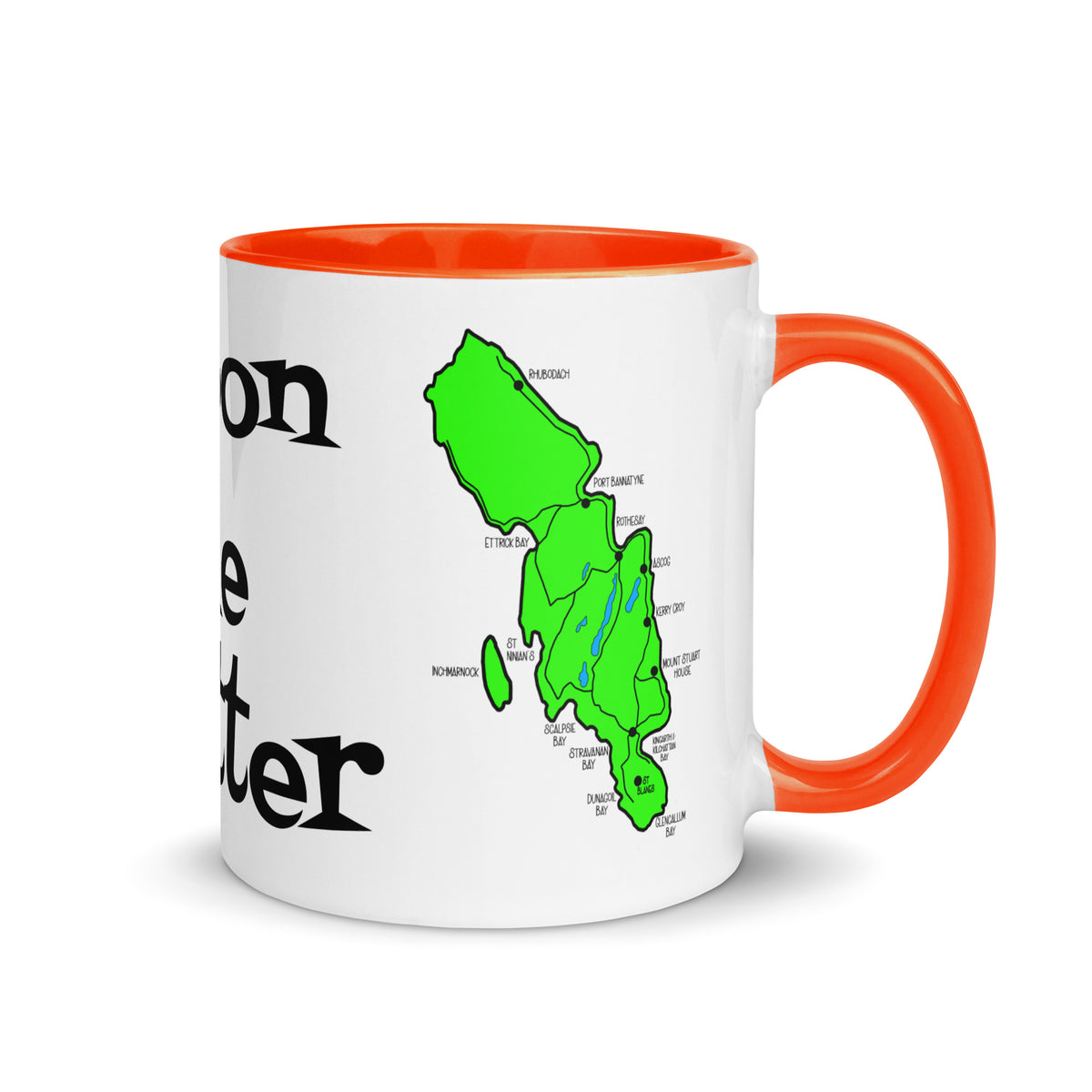 Doon the Watter, Isle of Bute Mug with different color inside