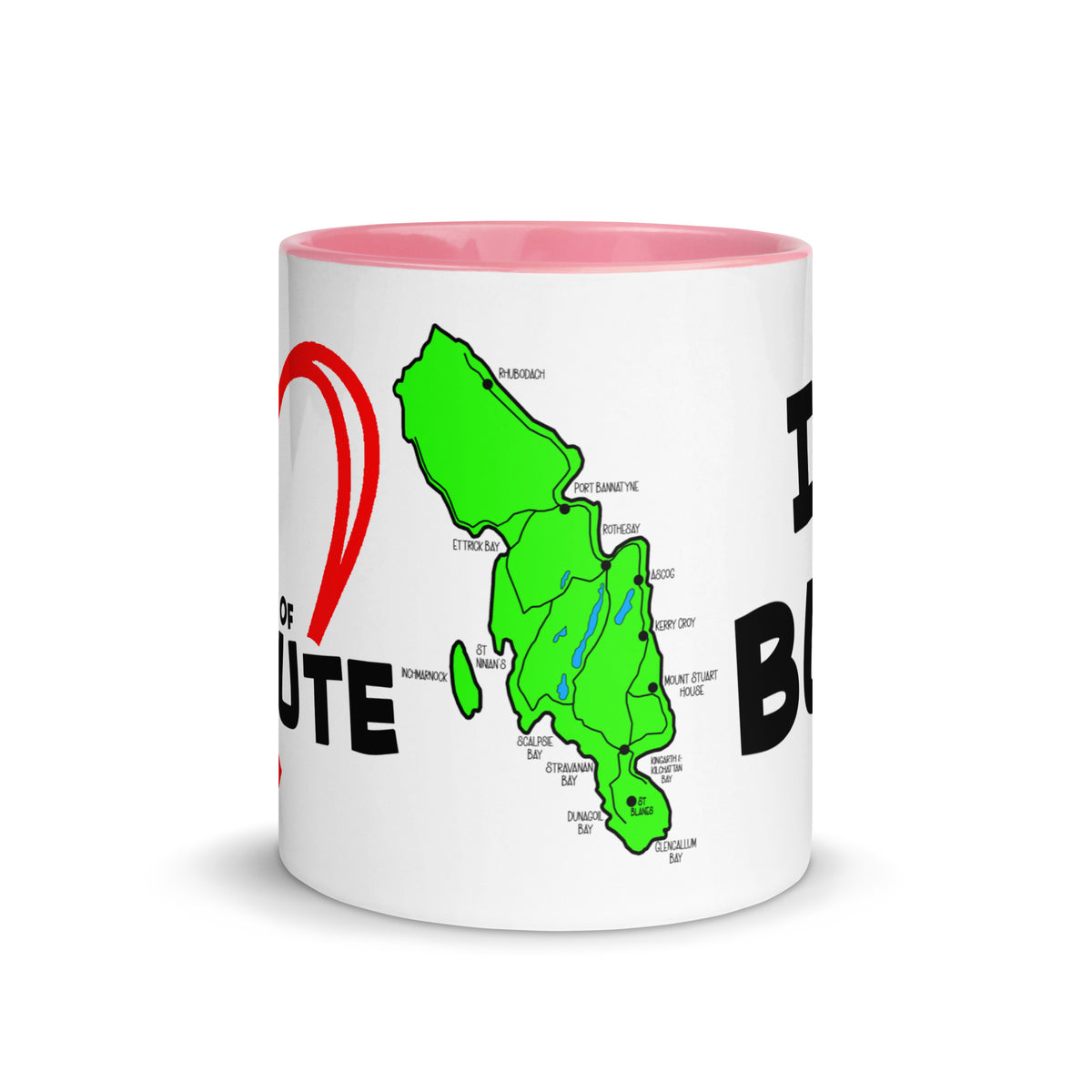 I love Bute Mug with Color Inside FREE p&p Worldwide